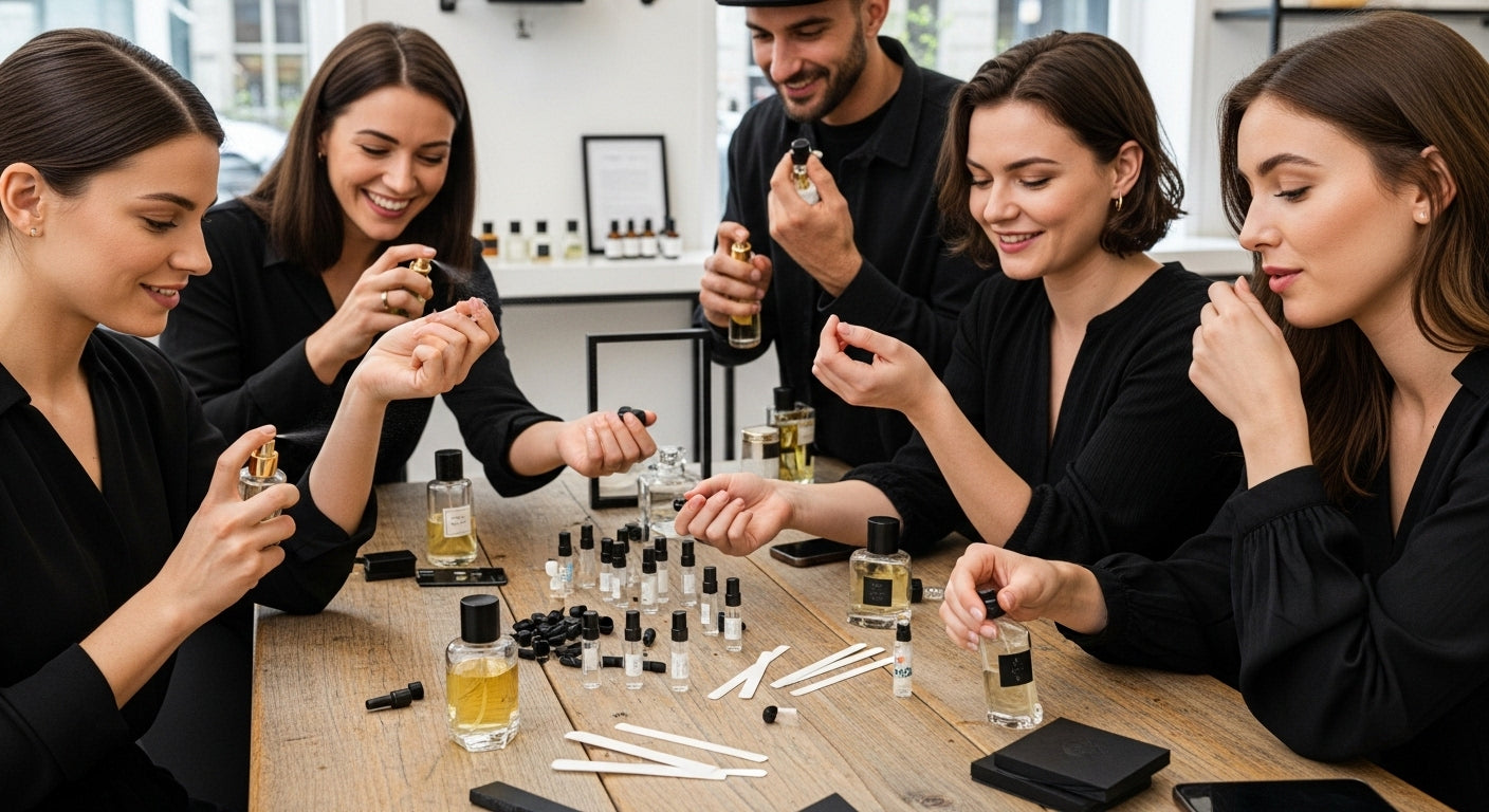 affordable niche perfumes, fragrance testing, boutique