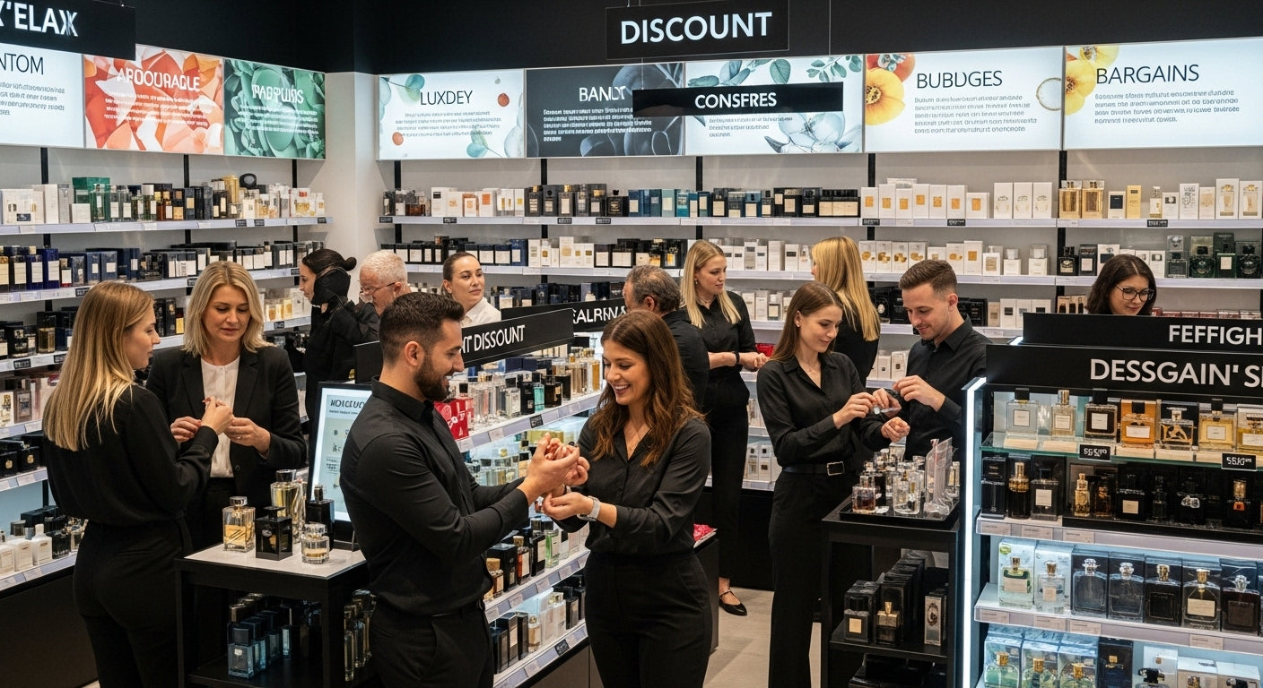 perfume bargain shoppers