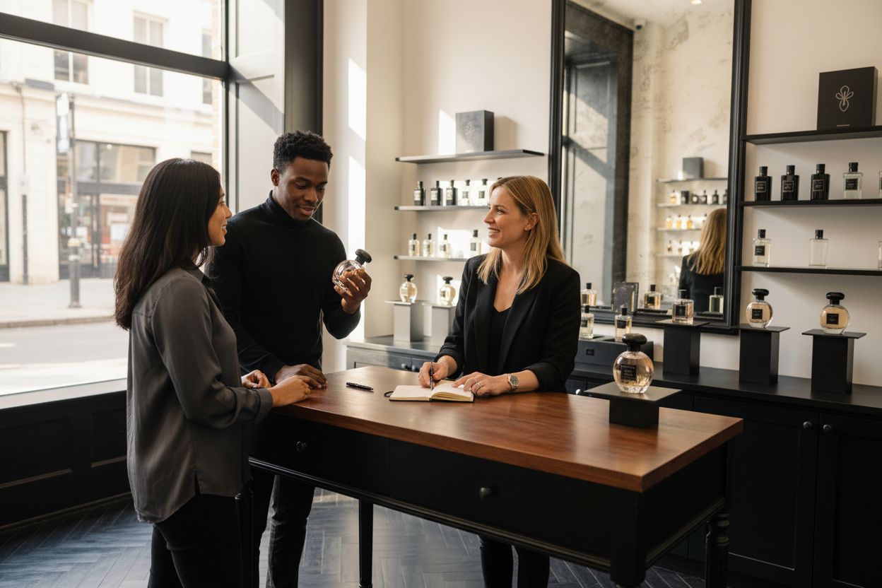 discontinued perfumes shop interaction