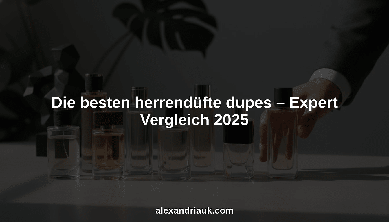 Die besten herrendüfte dupes – Expert Vergleich 2025 - AlexandriaUK