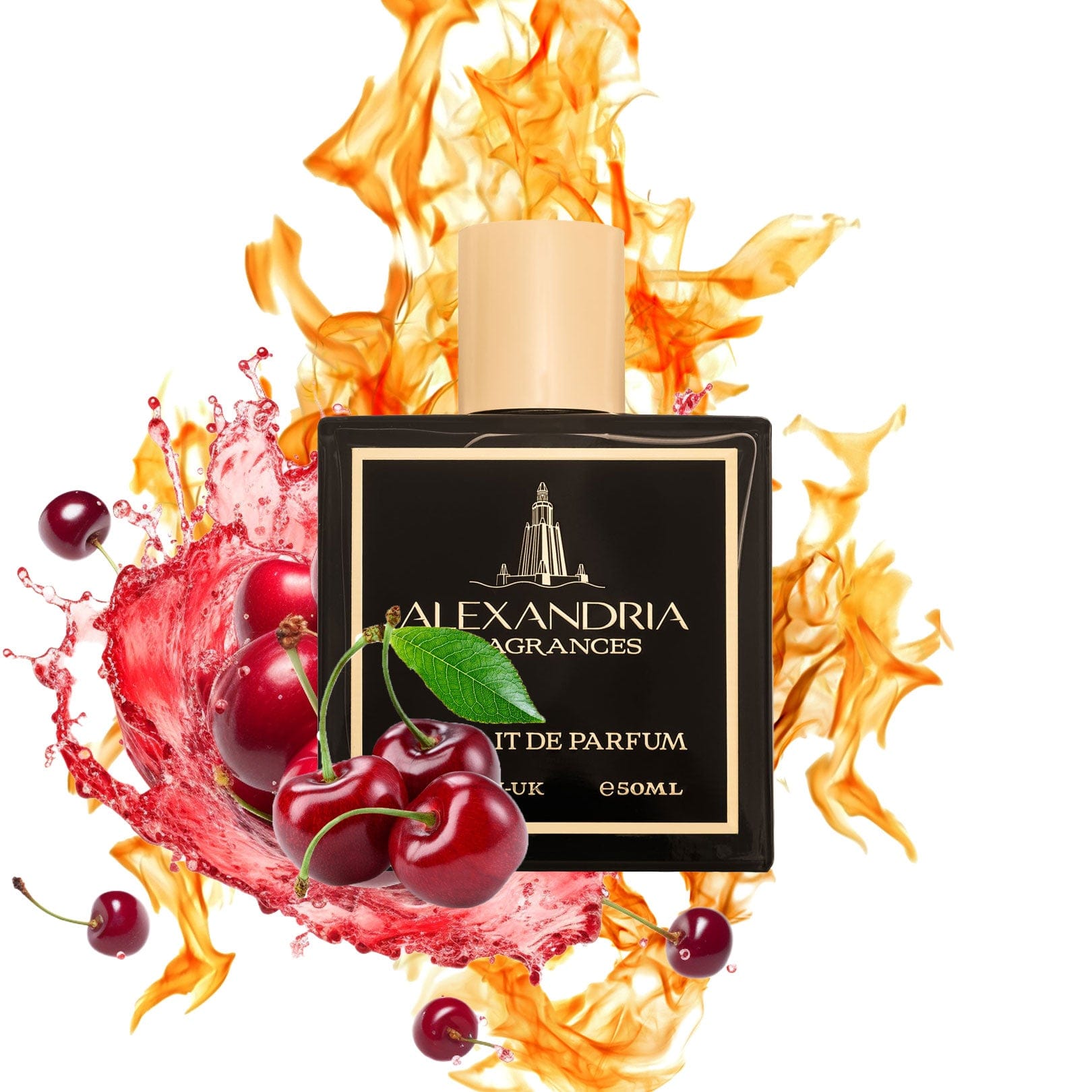 AlexandriaUK 30ml Cherry Flames Inspired By Tom Ford's Cherry Smoke | Dupe | Clone | Alternative | Luxury | Quality | Copy Extrait de Parfum best dupe perfume